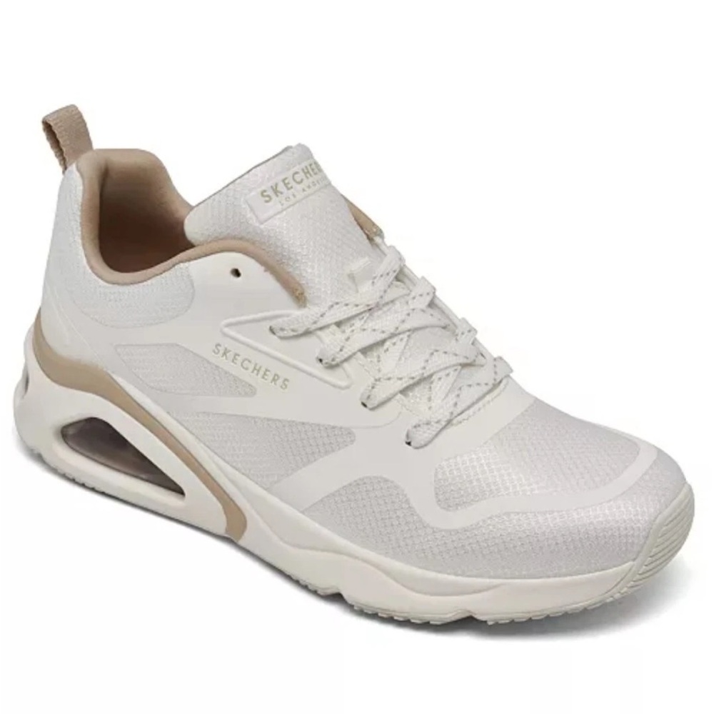Skechers Street Women's Tres-Air Uno Modern Affair Casual Sneakers Sz 8 White